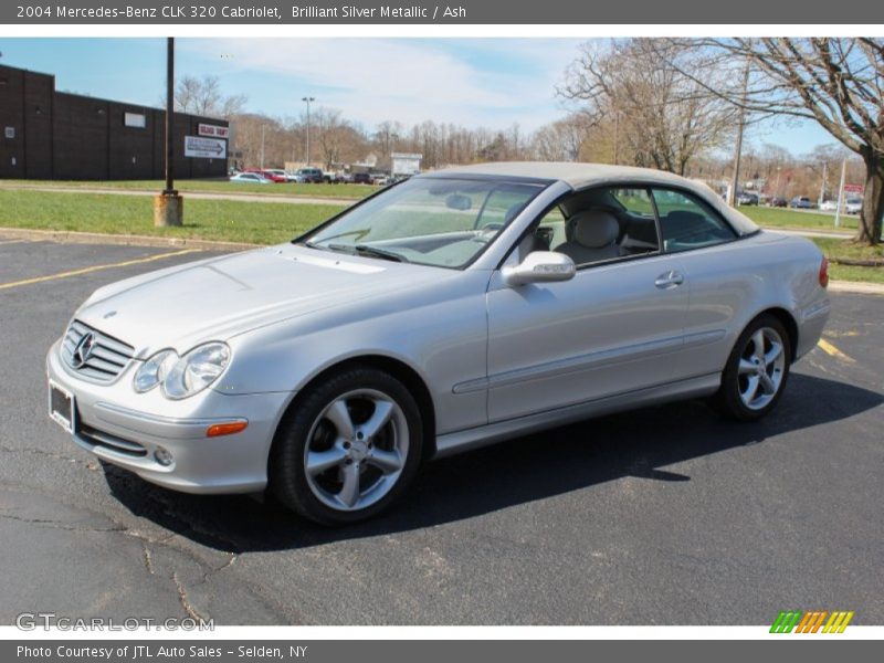 Brilliant Silver Metallic / Ash 2004 Mercedes-Benz CLK 320 Cabriolet