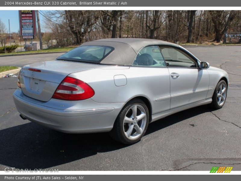 Brilliant Silver Metallic / Ash 2004 Mercedes-Benz CLK 320 Cabriolet