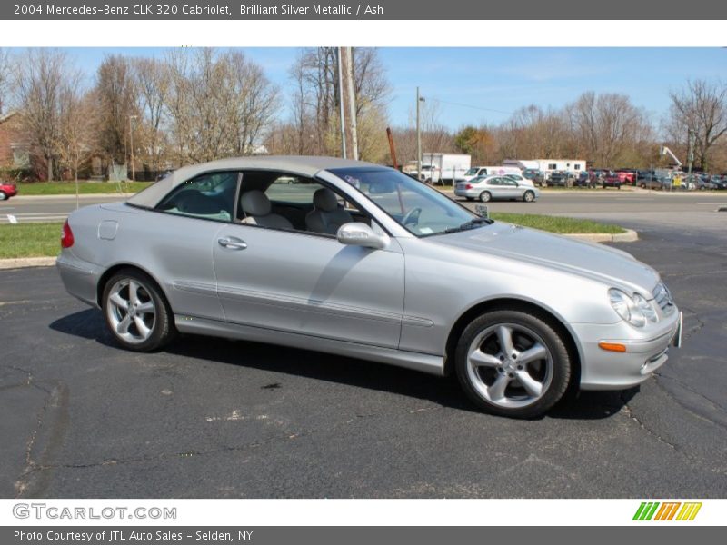 Brilliant Silver Metallic / Ash 2004 Mercedes-Benz CLK 320 Cabriolet