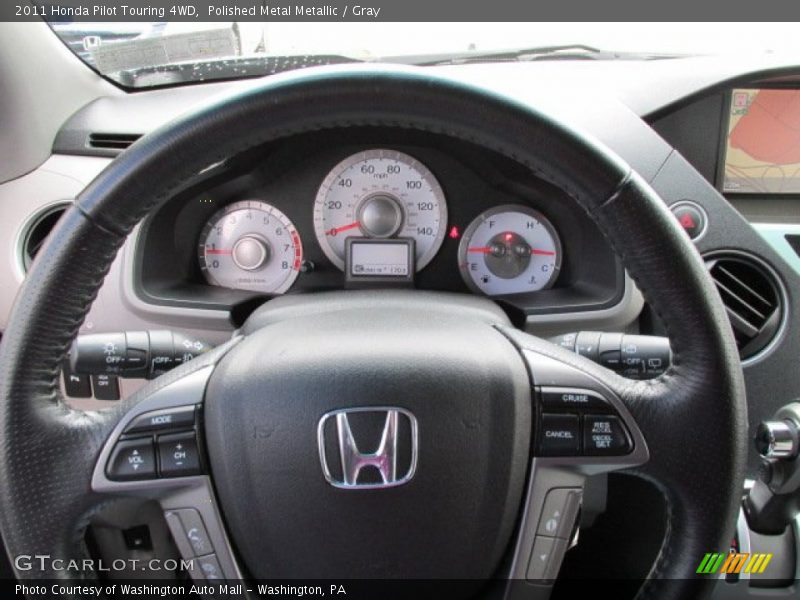 Polished Metal Metallic / Gray 2011 Honda Pilot Touring 4WD