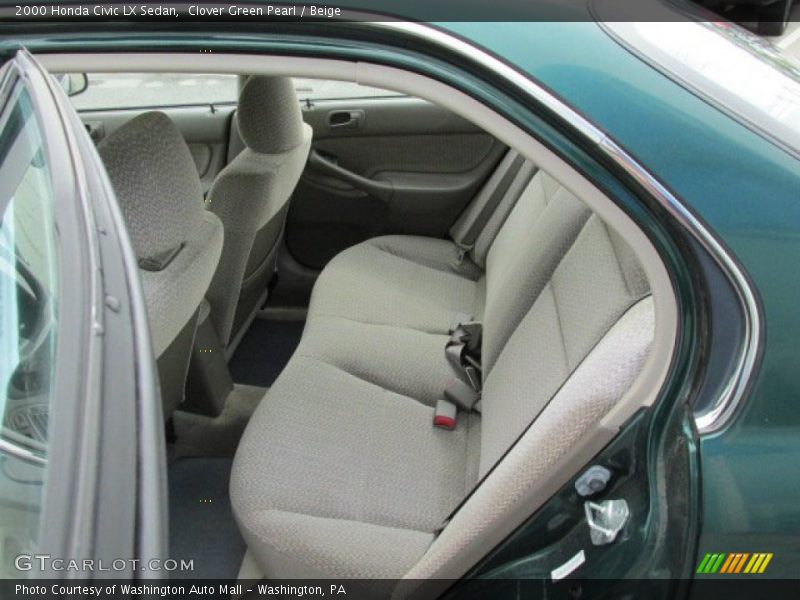 Rear Seat of 2000 Civic LX Sedan