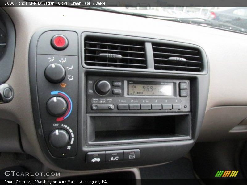 Controls of 2000 Civic LX Sedan