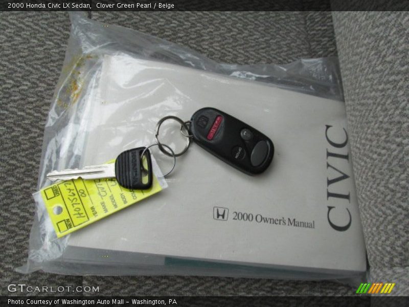 Keys of 2000 Civic LX Sedan