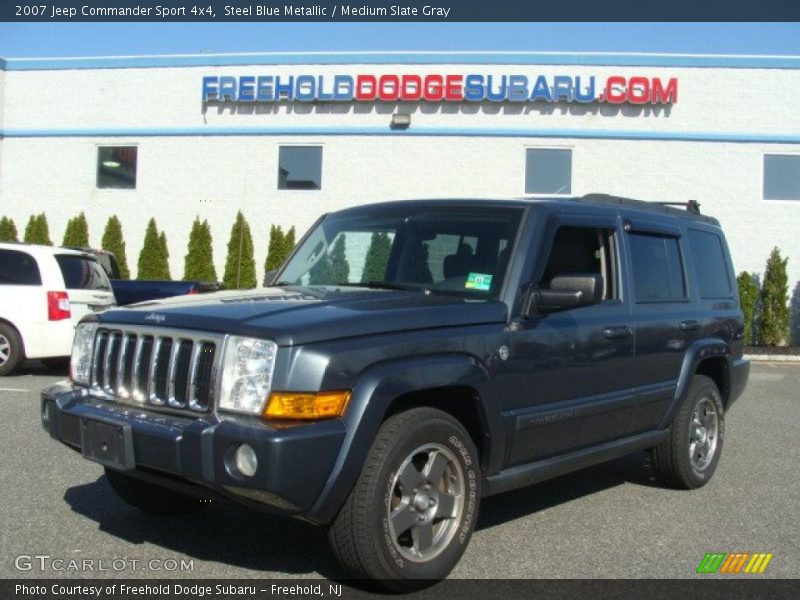 Steel Blue Metallic / Medium Slate Gray 2007 Jeep Commander Sport 4x4