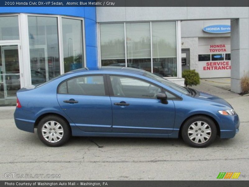 Atomic Blue Metallic / Gray 2010 Honda Civic DX-VP Sedan
