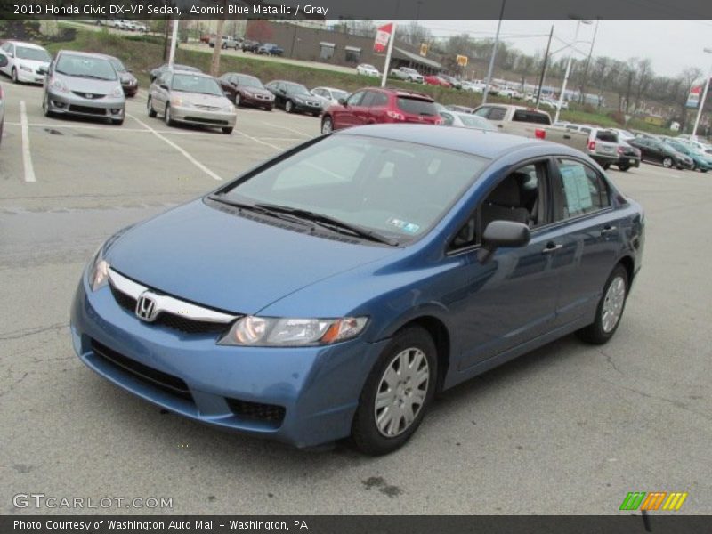 Atomic Blue Metallic / Gray 2010 Honda Civic DX-VP Sedan
