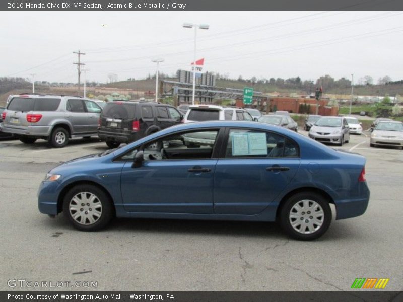 Atomic Blue Metallic / Gray 2010 Honda Civic DX-VP Sedan