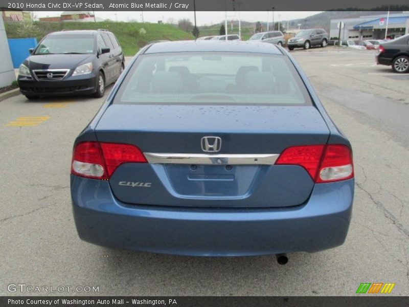 Atomic Blue Metallic / Gray 2010 Honda Civic DX-VP Sedan