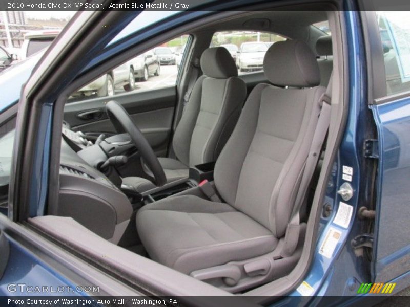 Atomic Blue Metallic / Gray 2010 Honda Civic DX-VP Sedan