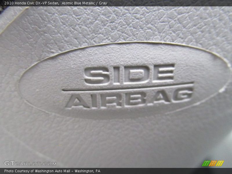 Atomic Blue Metallic / Gray 2010 Honda Civic DX-VP Sedan