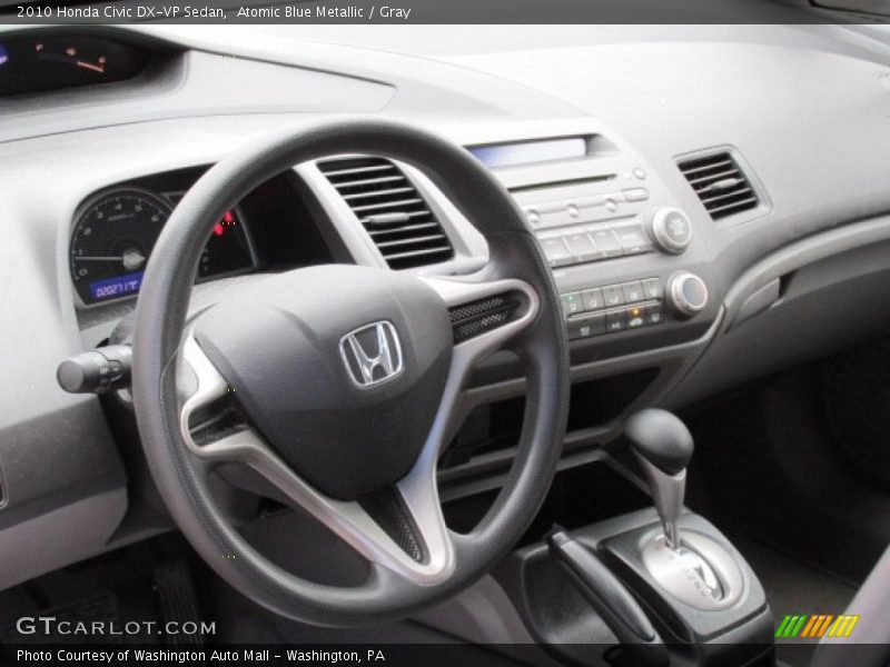 Atomic Blue Metallic / Gray 2010 Honda Civic DX-VP Sedan