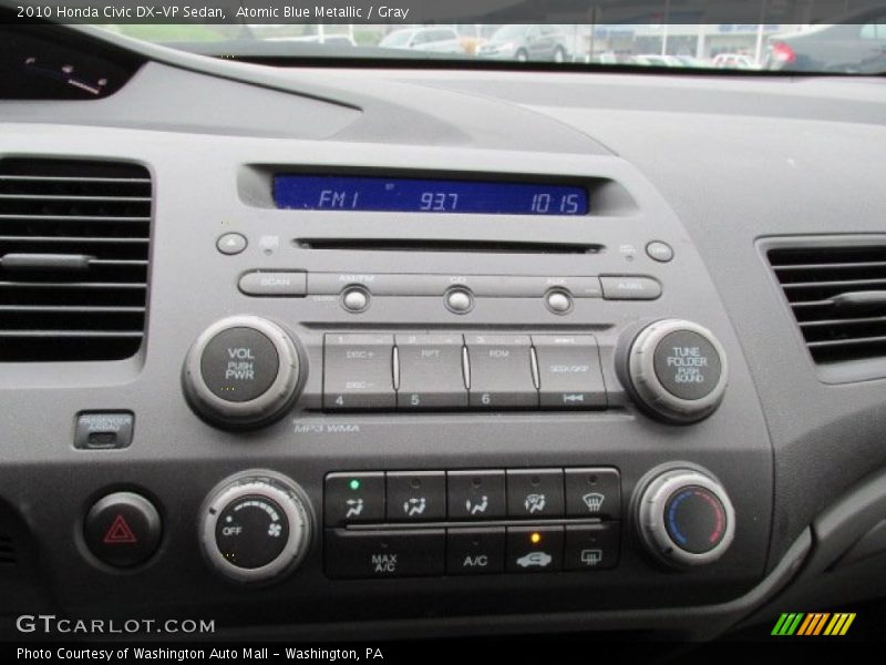 Atomic Blue Metallic / Gray 2010 Honda Civic DX-VP Sedan