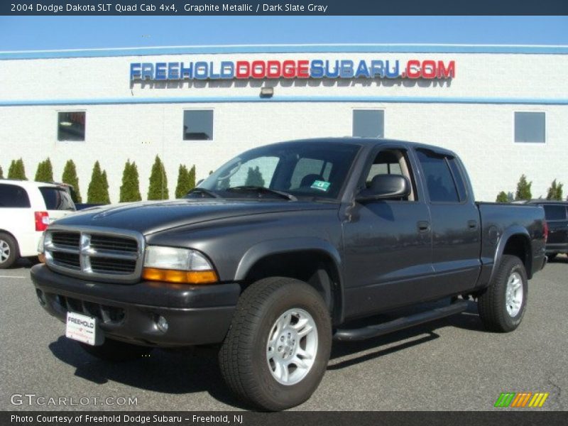 Graphite Metallic / Dark Slate Gray 2004 Dodge Dakota SLT Quad Cab 4x4