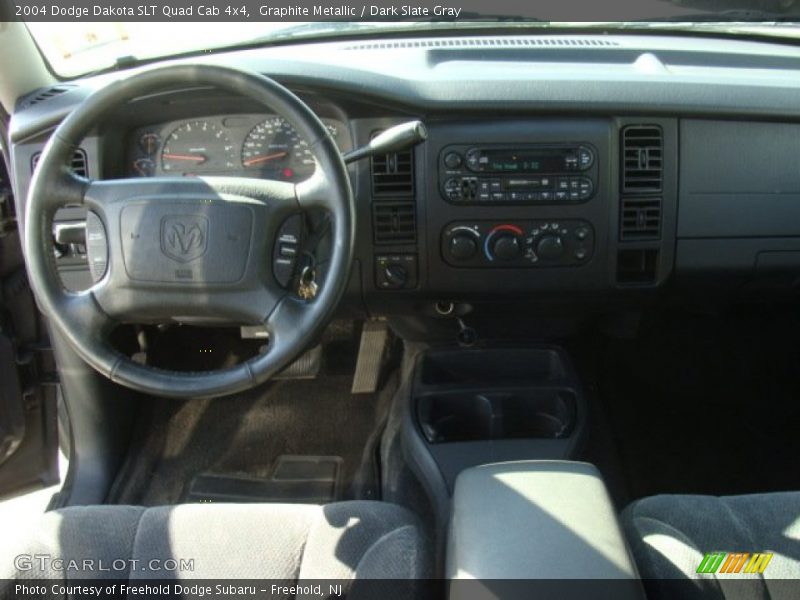 Graphite Metallic / Dark Slate Gray 2004 Dodge Dakota SLT Quad Cab 4x4