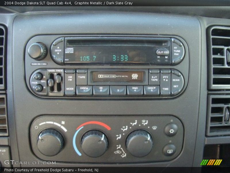 Controls of 2004 Dakota SLT Quad Cab 4x4