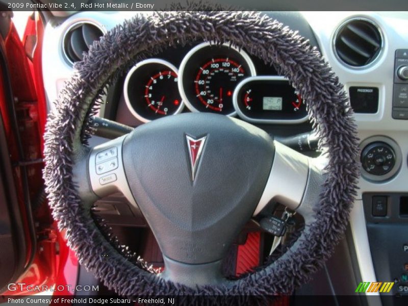 Red Hot Metallic / Ebony 2009 Pontiac Vibe 2.4