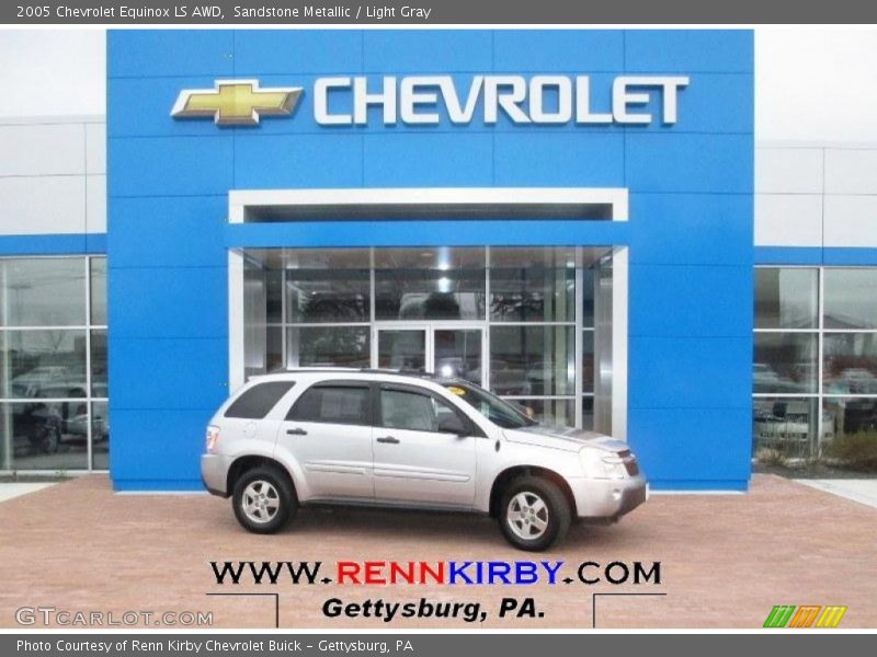 Sandstone Metallic / Light Gray 2005 Chevrolet Equinox LS AWD