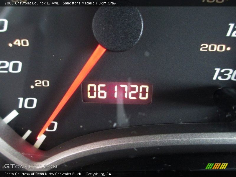 Sandstone Metallic / Light Gray 2005 Chevrolet Equinox LS AWD