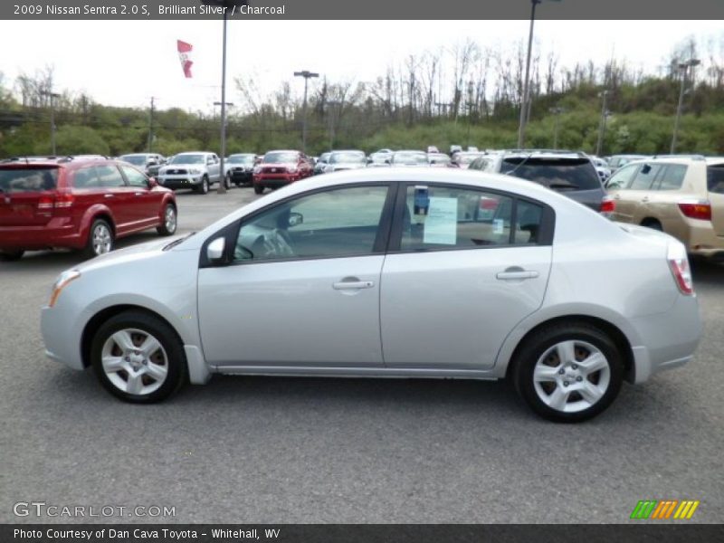 Brilliant Silver / Charcoal 2009 Nissan Sentra 2.0 S