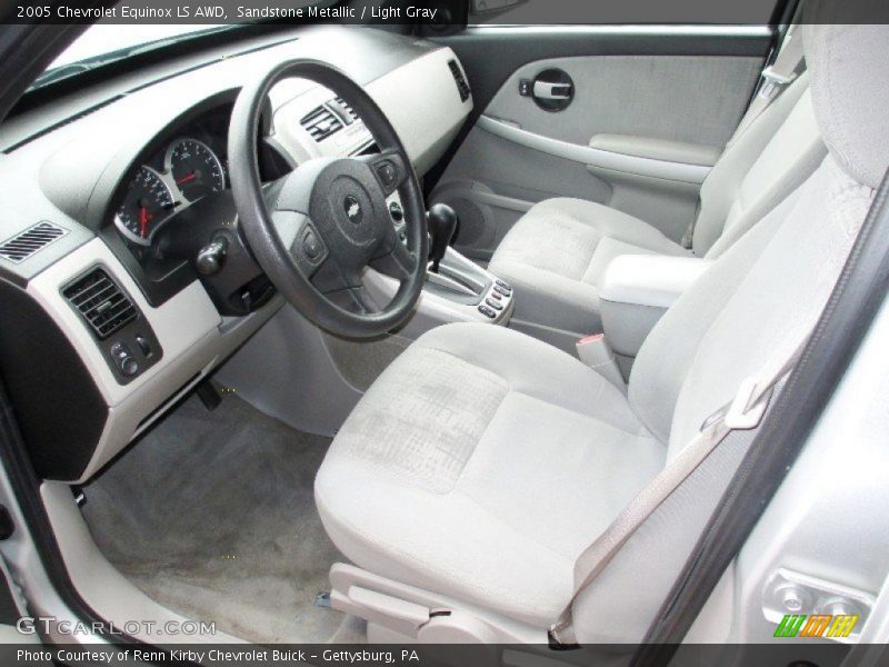 Sandstone Metallic / Light Gray 2005 Chevrolet Equinox LS AWD