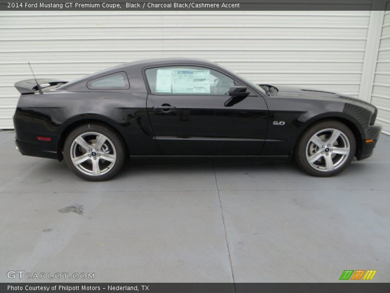 Black / Charcoal Black/Cashmere Accent 2014 Ford Mustang GT Premium Coupe
