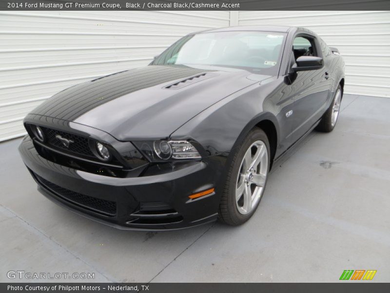 Black / Charcoal Black/Cashmere Accent 2014 Ford Mustang GT Premium Coupe