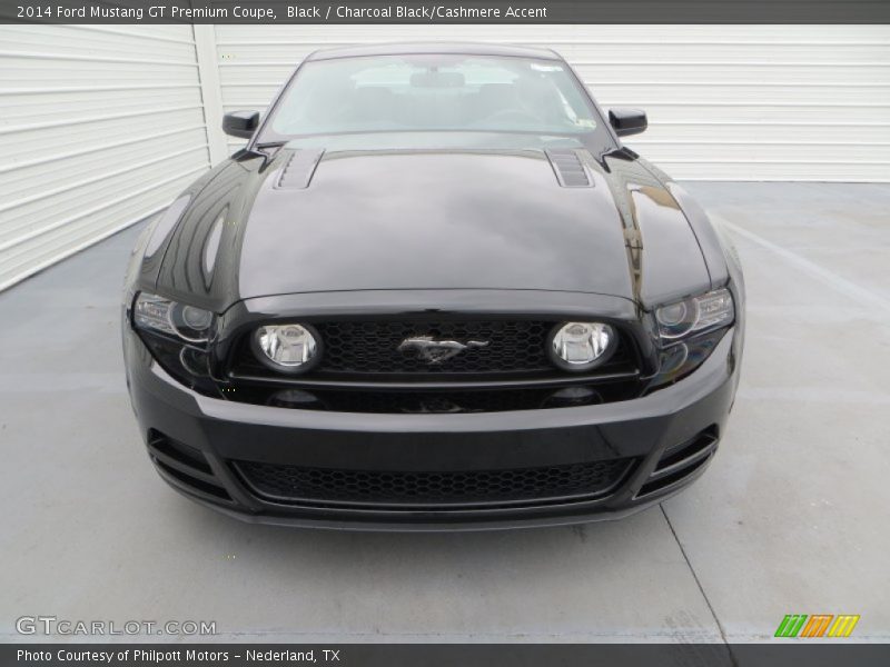 Black / Charcoal Black/Cashmere Accent 2014 Ford Mustang GT Premium Coupe