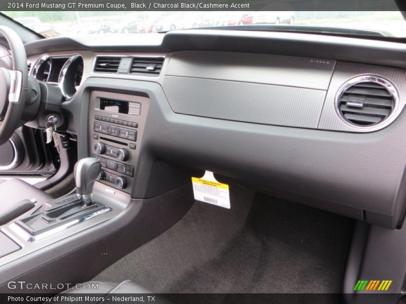 Black / Charcoal Black/Cashmere Accent 2014 Ford Mustang GT Premium Coupe
