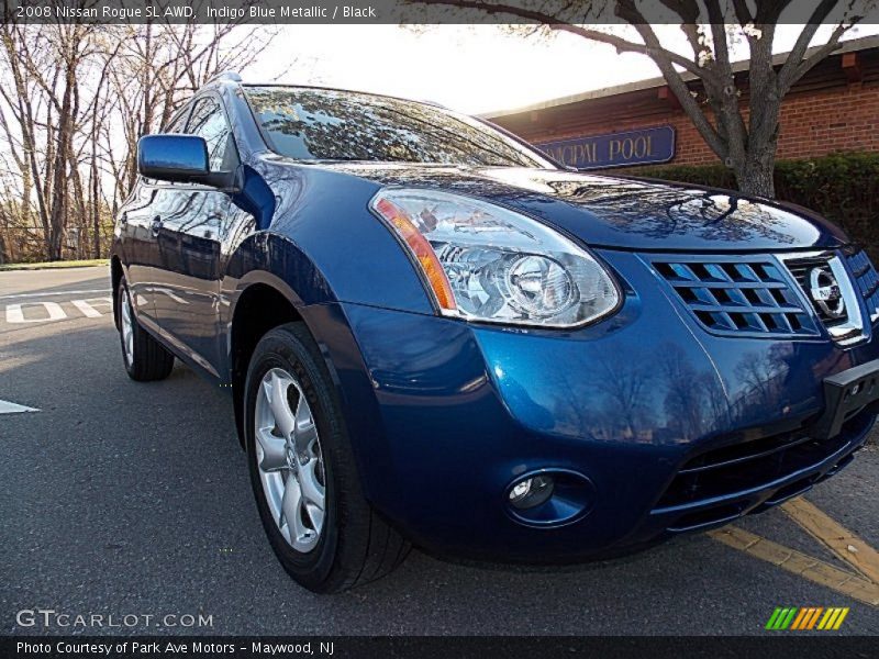 Indigo Blue Metallic / Black 2008 Nissan Rogue SL AWD
