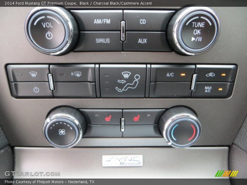 Controls of 2014 Mustang GT Premium Coupe