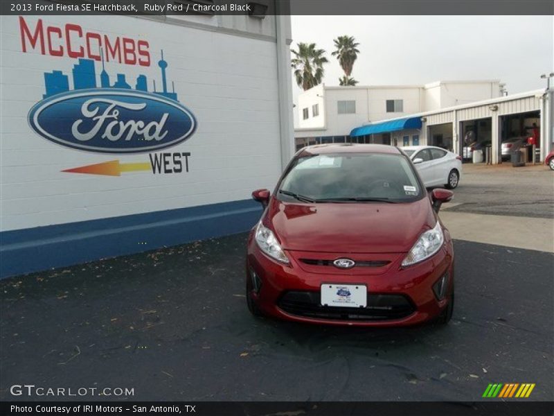 Ruby Red / Charcoal Black 2013 Ford Fiesta SE Hatchback