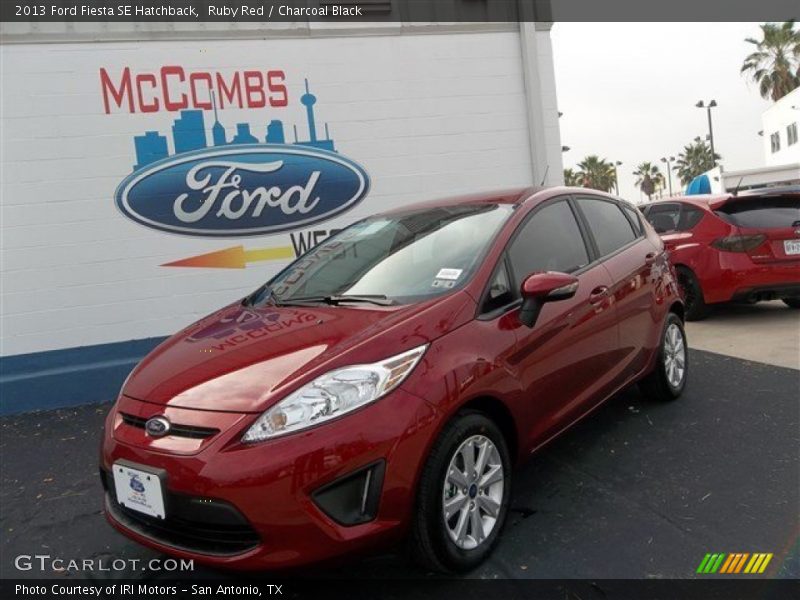 Ruby Red / Charcoal Black 2013 Ford Fiesta SE Hatchback