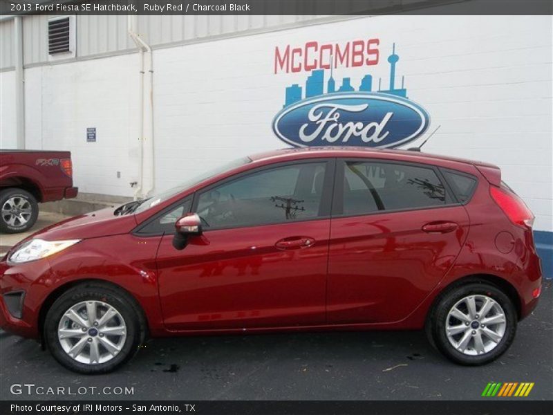 Ruby Red / Charcoal Black 2013 Ford Fiesta SE Hatchback