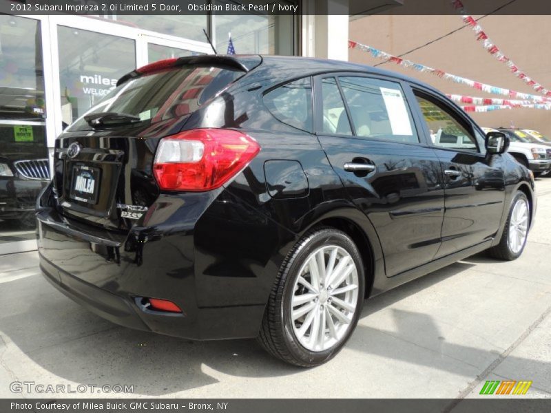 Obsidian Black Pearl / Ivory 2012 Subaru Impreza 2.0i Limited 5 Door