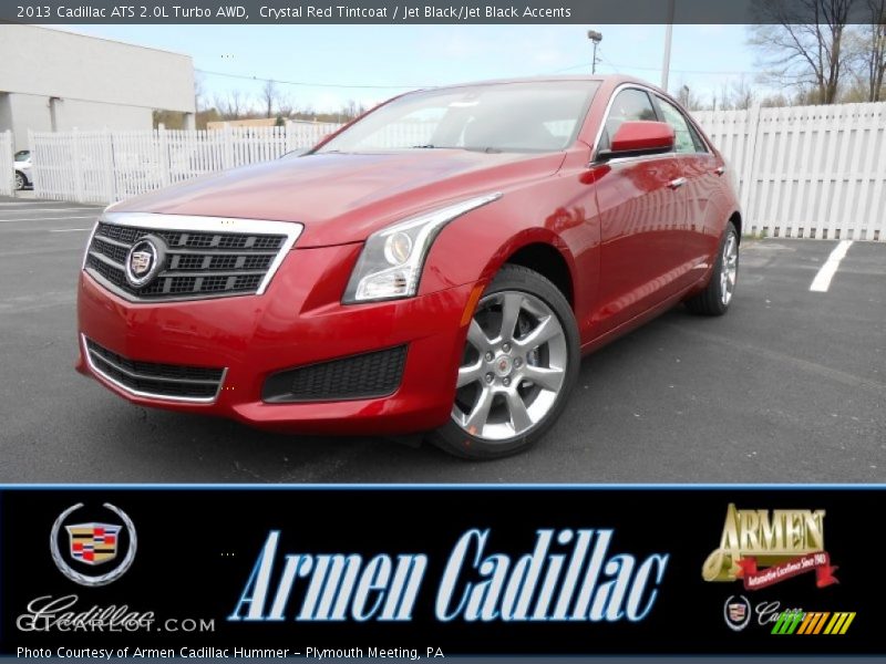 Crystal Red Tintcoat / Jet Black/Jet Black Accents 2013 Cadillac ATS 2.0L Turbo AWD