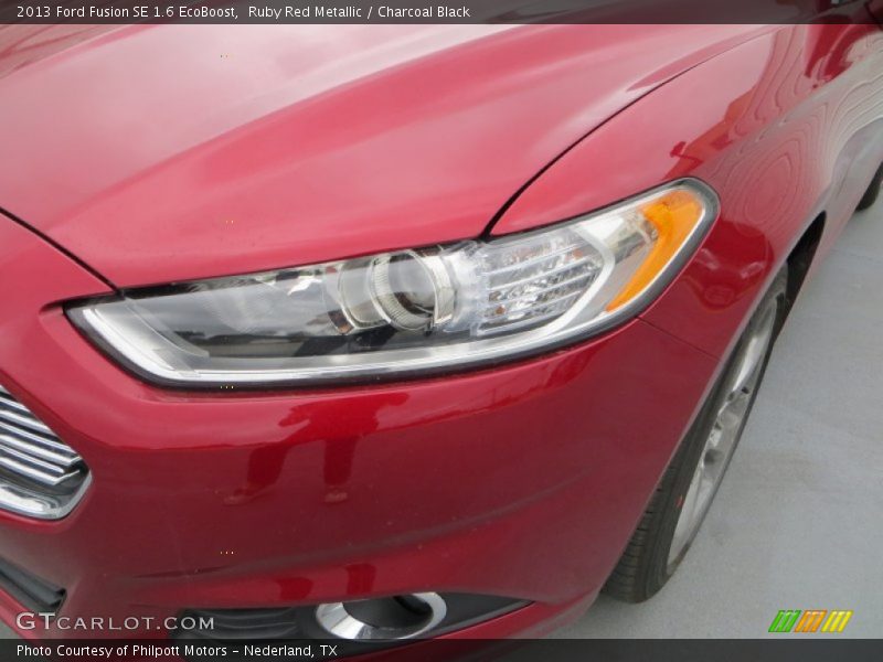 Ruby Red Metallic / Charcoal Black 2013 Ford Fusion SE 1.6 EcoBoost