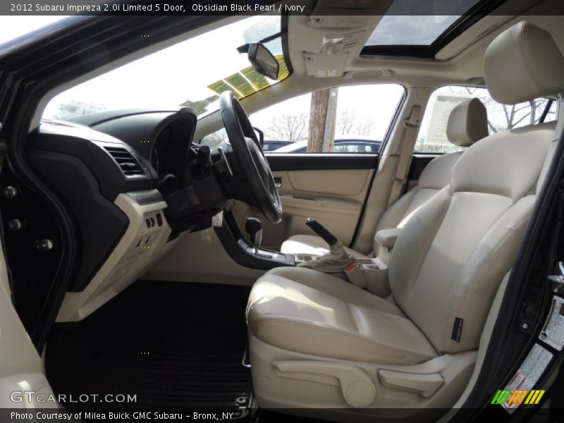 Obsidian Black Pearl / Ivory 2012 Subaru Impreza 2.0i Limited 5 Door
