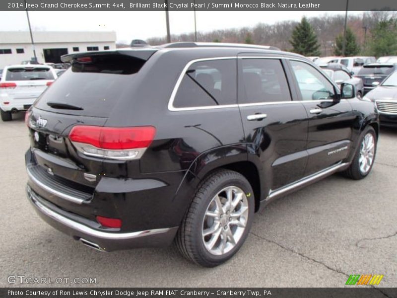 Brilliant Black Crystal Pearl / Summit Morocco Black Natura Leather 2014 Jeep Grand Cherokee Summit 4x4