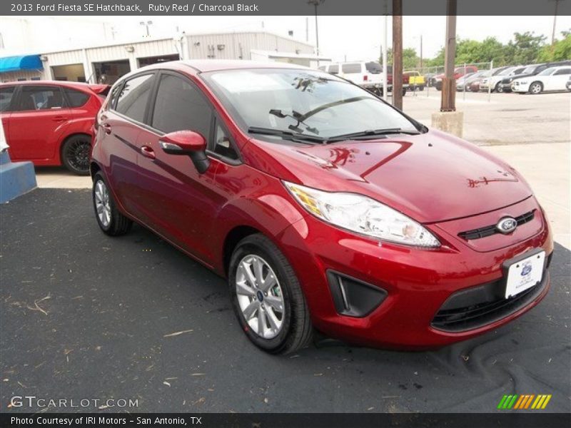 Ruby Red / Charcoal Black 2013 Ford Fiesta SE Hatchback
