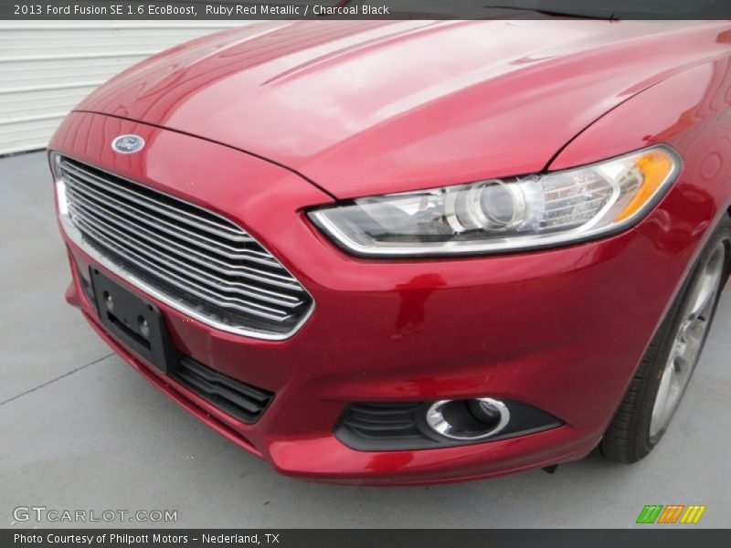 Ruby Red Metallic / Charcoal Black 2013 Ford Fusion SE 1.6 EcoBoost