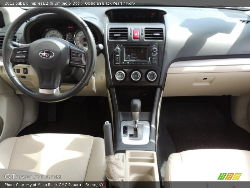 Obsidian Black Pearl / Ivory 2012 Subaru Impreza 2.0i Limited 5 Door