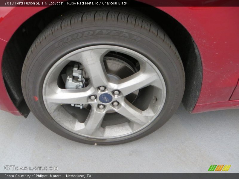 Ruby Red Metallic / Charcoal Black 2013 Ford Fusion SE 1.6 EcoBoost