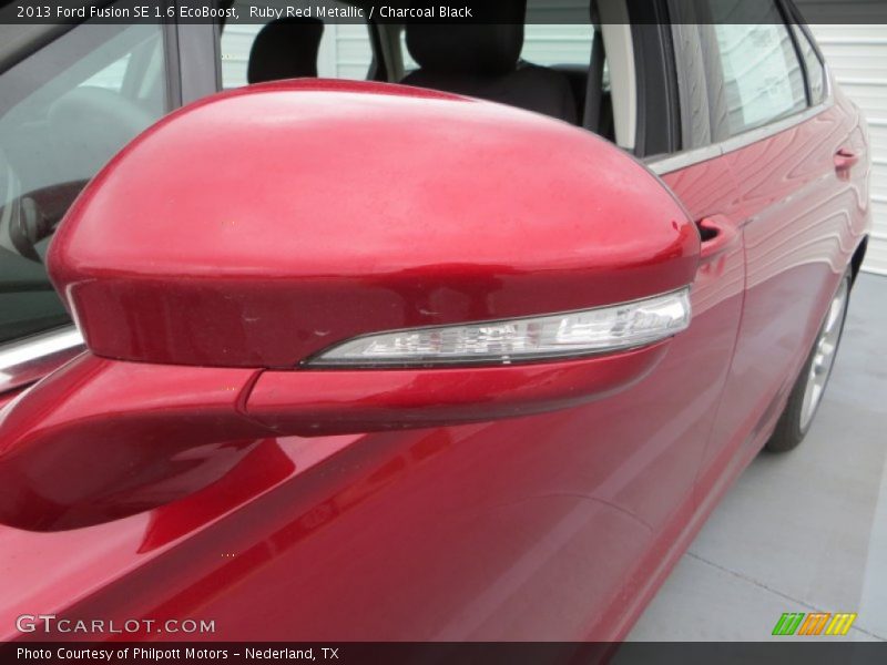 Ruby Red Metallic / Charcoal Black 2013 Ford Fusion SE 1.6 EcoBoost