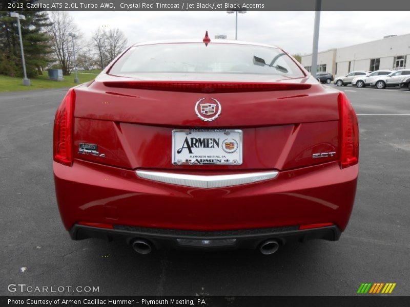 Crystal Red Tintcoat / Jet Black/Jet Black Accents 2013 Cadillac ATS 2.0L Turbo AWD
