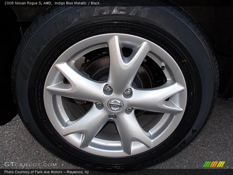 Indigo Blue Metallic / Black 2008 Nissan Rogue SL AWD