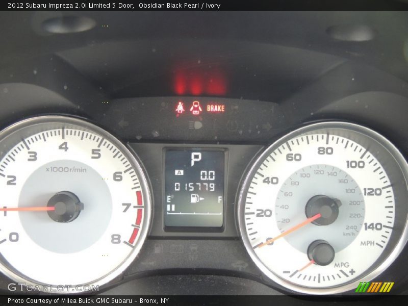 Obsidian Black Pearl / Ivory 2012 Subaru Impreza 2.0i Limited 5 Door