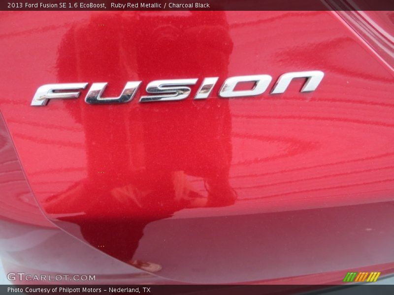 Ruby Red Metallic / Charcoal Black 2013 Ford Fusion SE 1.6 EcoBoost
