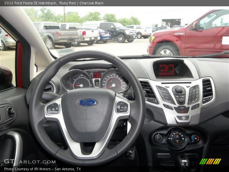 Ruby Red / Charcoal Black 2013 Ford Fiesta SE Hatchback