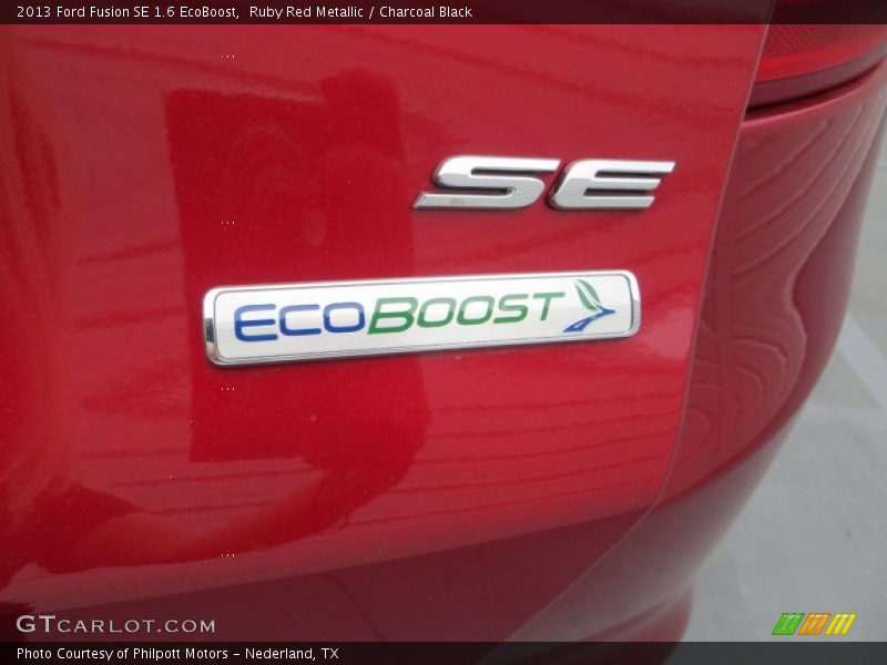 Ruby Red Metallic / Charcoal Black 2013 Ford Fusion SE 1.6 EcoBoost