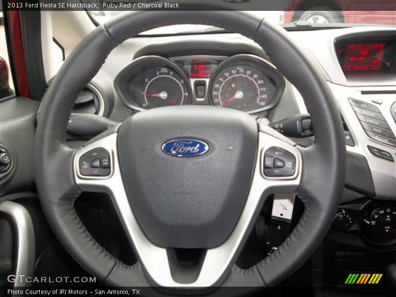 Ruby Red / Charcoal Black 2013 Ford Fiesta SE Hatchback